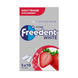 FREEDENT White Multipack Goût fraise 5x10 dragées image