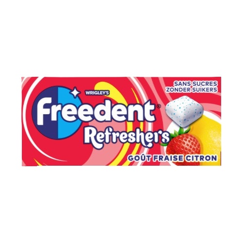 FREEDENT Refreshers Format de poche Fraise citron 1x8 cubes