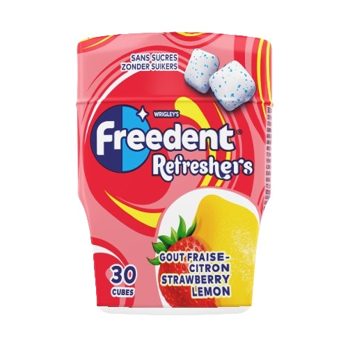 FREEDENT Refreshers Boîte Fraise citron 30 cubes