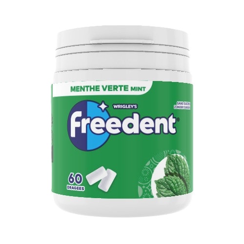 FREEDENT Classique Boîte Menthe verte 60 dragées