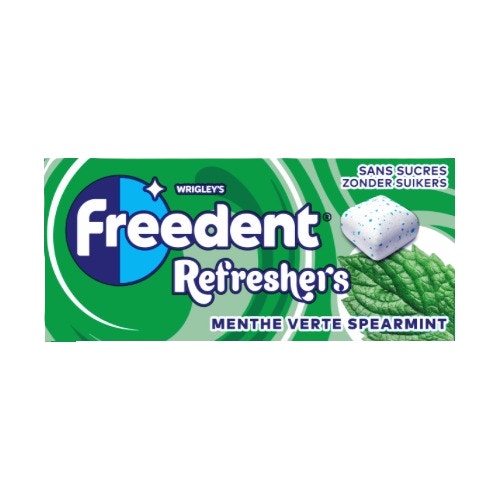 FREEDENT Refreshers Format de poche Menthe verte 1x8 cubes