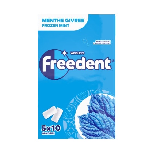 FREEDENT Classique Multipack Menthe givrée 5x10 dragées